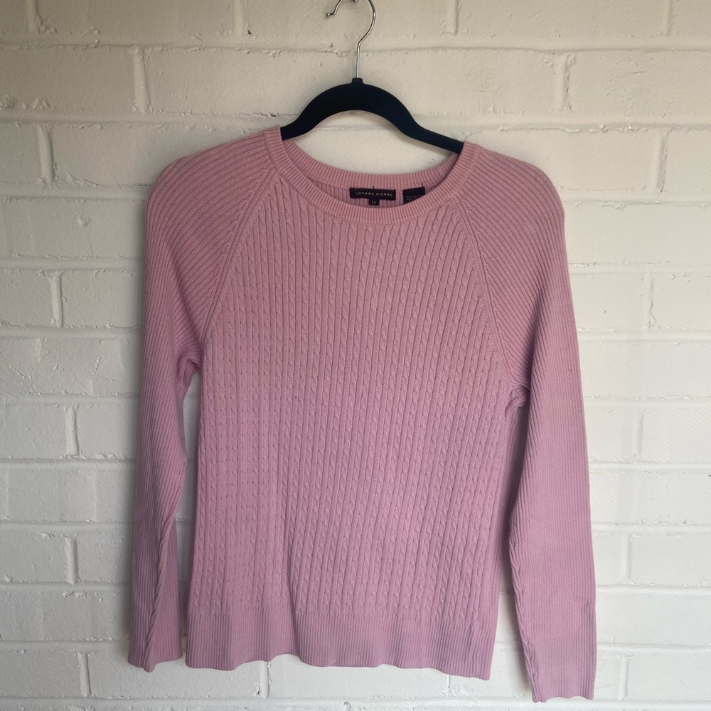 Jeanne Pierre Pink Sweater